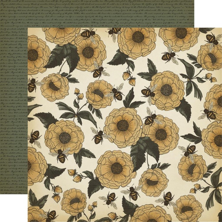 Carta_Bella_Honey_Bee_12_x_12_Collection_Kit_cbhb450016_Bees_And_Flowers.jpg