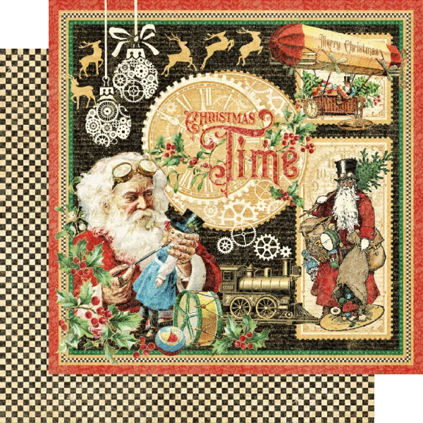 Zestaw papierów do scrapbookingu 20x20 Christmas Time - Graphic45 (4502118) 4502118-1.webp