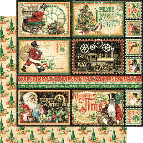 Zestaw papierów do scrapbookingu 20x20 Christmas Time - Graphic45 (4502118) 4502118-4.webp