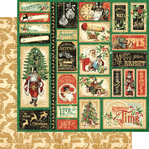 Zestaw papierów do scrapbookingu 20x20 Christmas Time - Graphic45 (4502118) 4502118-7.webp