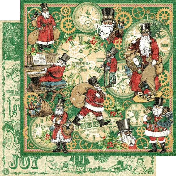 Zestaw papierów do scrapbookingu 30x30 Christmas Time- Collection Pack - Graphic45 4502118-5.webp