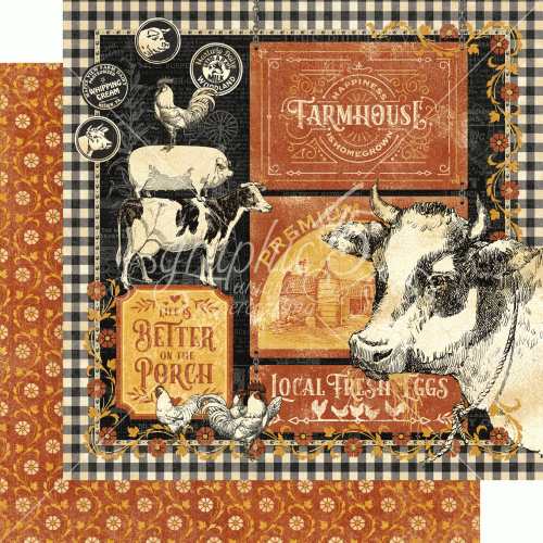 Zestaw papierów do scrapbookingu 20x20 Farmhouse - Graphic45 4502058-1.jpg