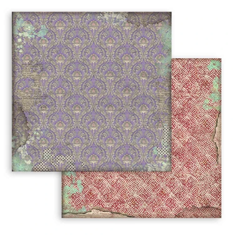 Zestaw papierów 20x20 Alice - tła - Stamperia SBBS46-4.webp