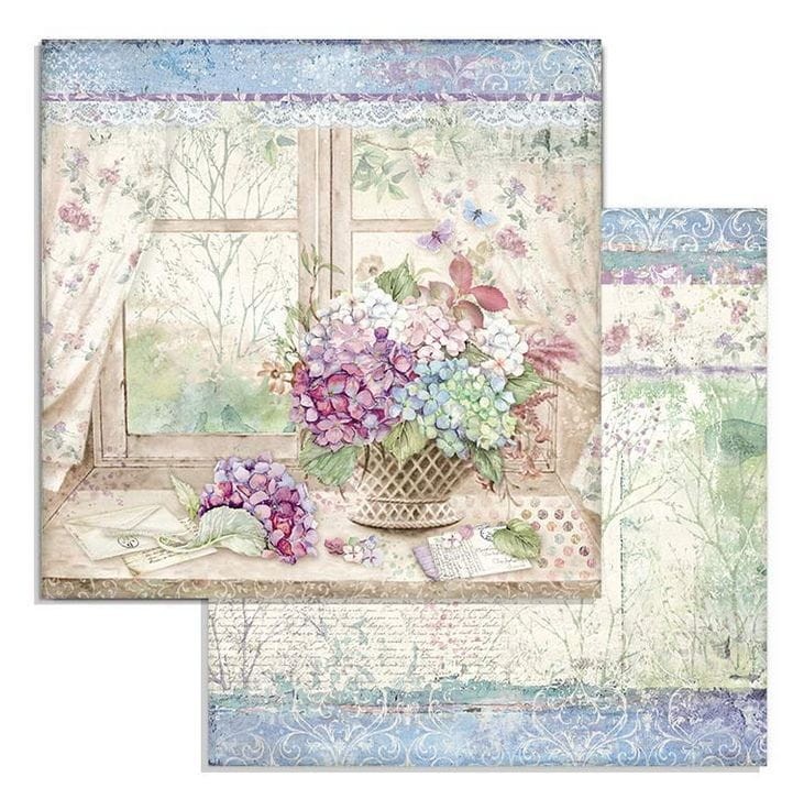 Zestaw papierów - Hortensia 8 x 8" 10szt Stamperia SBBS15-7.jpg