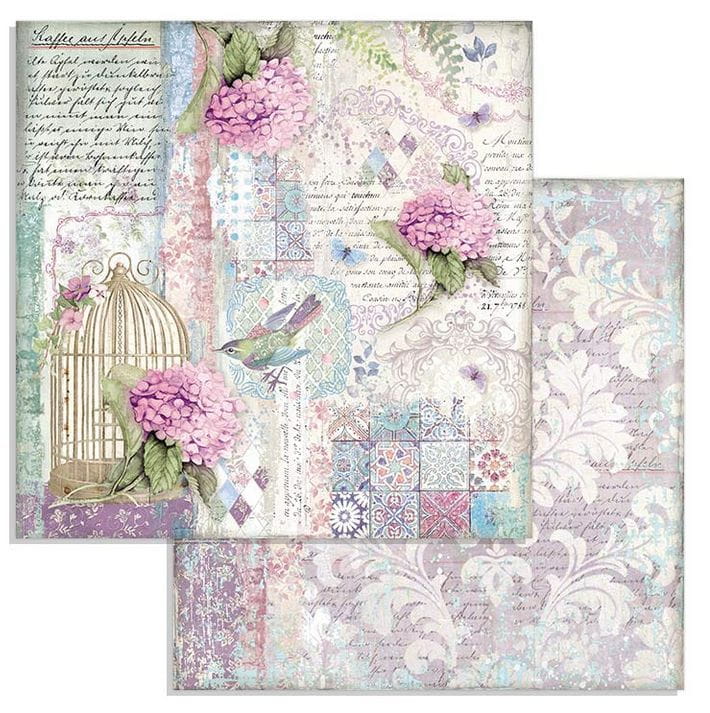 Zestaw papierów - Hortensia 8 x 8" 10szt Stamperia SBBS15-6.jpg