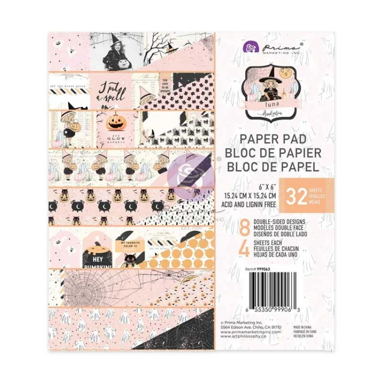 Zestaw papierów - Luna - 15x15cm /32 szt Prima Marketing 999063.jpg