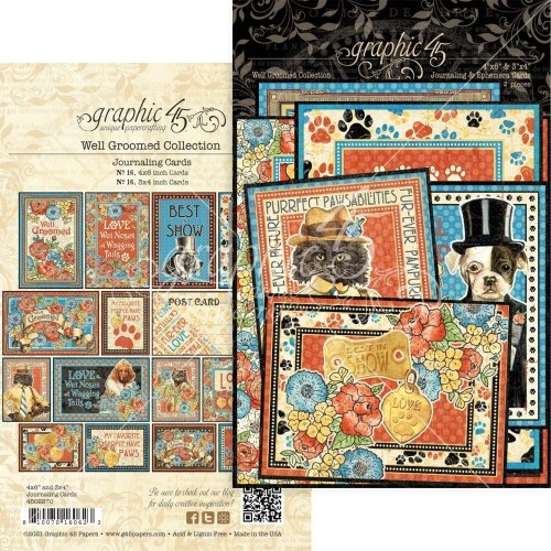 Zestaw Journaling Cards Well Groomed Ephemera - Graphic45 4502270.jpg