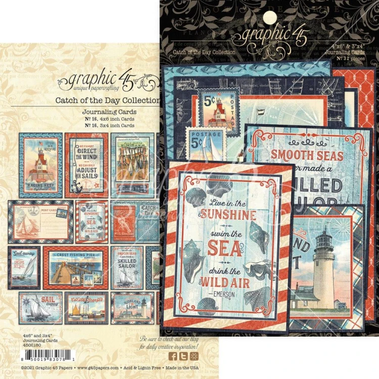 Zestaw Journaling Cards - Catch of the Day - Graphic45 4502180.jpg