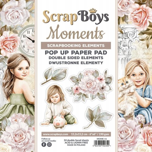 Zestaw papierów 15x15 z elementami do wycięcia Pop-up - Moments - ScrapBoys MOME-11.jpg