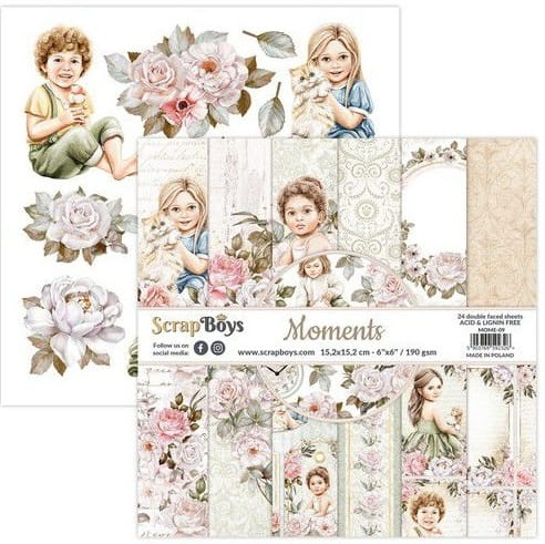 Zestaw papierów do scrapbookingu 15x15 Moments - ScrapBoys MOME-09.jpg