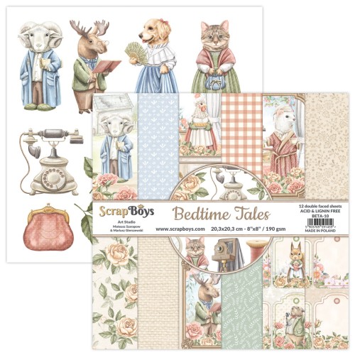 Zestaw papierów do scrapbookingu 20x20 Bedtime Tales - ScrapBoys BETA-10.jpg