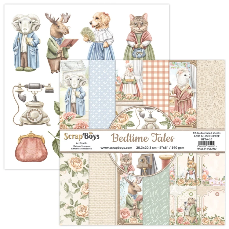 Zestaw papierów do scrapbookingu 20x20 Bedtime Tales - ScrapBoys BETA-10.jpg