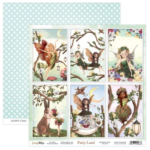 Arkusz papieru do scrapbookingu 30x30 Fairy Land 06 - ScrapBoys FALA-06.jpg