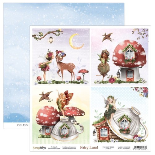 Arkusz papieru do scrapbookingu 30x30 Fairy Land 05 - ScrapBoys FALA-05.jpg