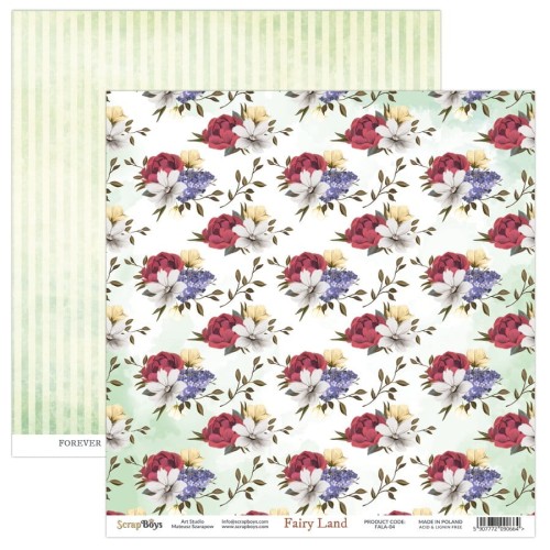 Arkusz papieru do scrapbookingu 30x30 Fairy Land 04 - ScrapBoys FALA-04.jpg