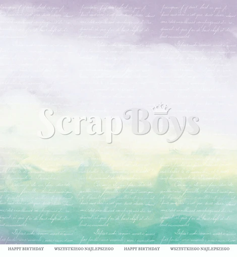 Arkusz papieru do scrapbookingu 30x30 Fairy Land 03 - ScrapBoys FALA-03-1.webp