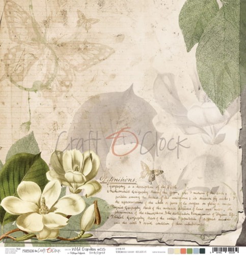 Arkusz papieru 30x30 Wild Garden 05 - Craft O'Clock CC-PD-WG-F5-05-1.jpg