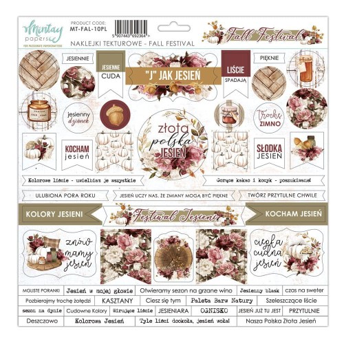 Zestaw naklejek tekturowych 30x30 Fall Festival - PL - Mintay MT-FAL-10PL.jpg