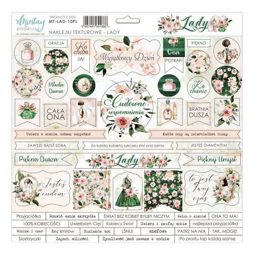 Zestaw naklejek tekturowych 30x30 Lady - PL - Mintay MT-LAD-10PL.jpg