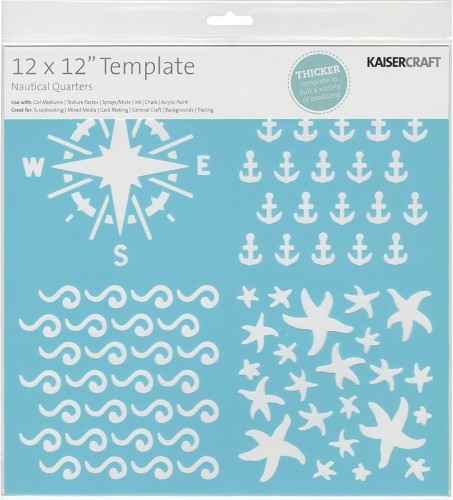 Maska szablon 30x30cm Nautical Quarters - Kaisercraft (T627)