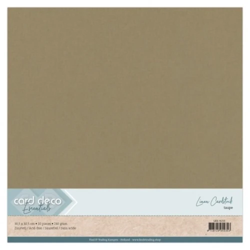 Karton dekoracyjny lniany 30,5 x 30,5 cm 10 arkuszy Ciemnoszary lkk-sc53.webp