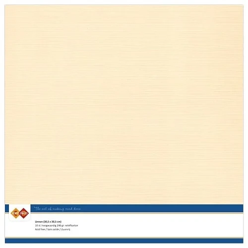Karton dekoracyjny lniany 30,5 x 30,5 cm 10 arkuszy Chamois LKK-SC07.webp