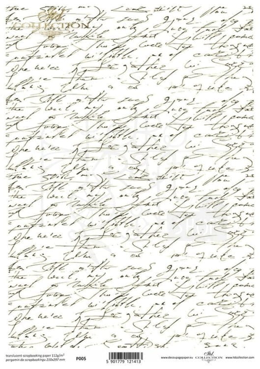 Kalka - papier półprzezroczysty do scrapbookingu A4 - ITD Collection P0005.webp