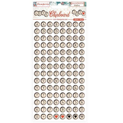 Chipboard 15 x 30 Christmas Romantic Collection - Stamperia DFLCB43
