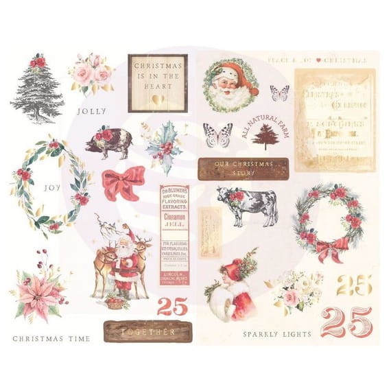Naklejki tekturowe, chipboard stickers - Christmas In The Country - Prima Marketing 995331-1.jpg