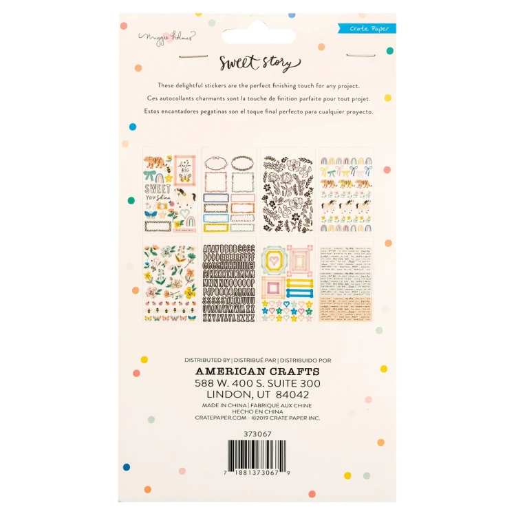 Naklejki Sweet Story (437 szt) - Crate Paper 373067-1.webp