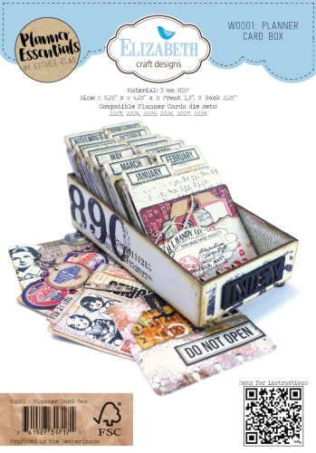 Baza Planner Card Box - ELIZABETH Craft Designs W0001-1.webp