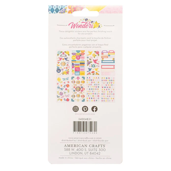 Naklejki Wonders- Paige Evans (286 szt) - American Crafts 34004831-2.webp