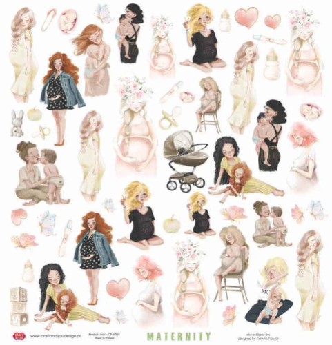 Arkusz papieru 30 x 30 Maternity - Craft&amp;you cp-ms01.jpg