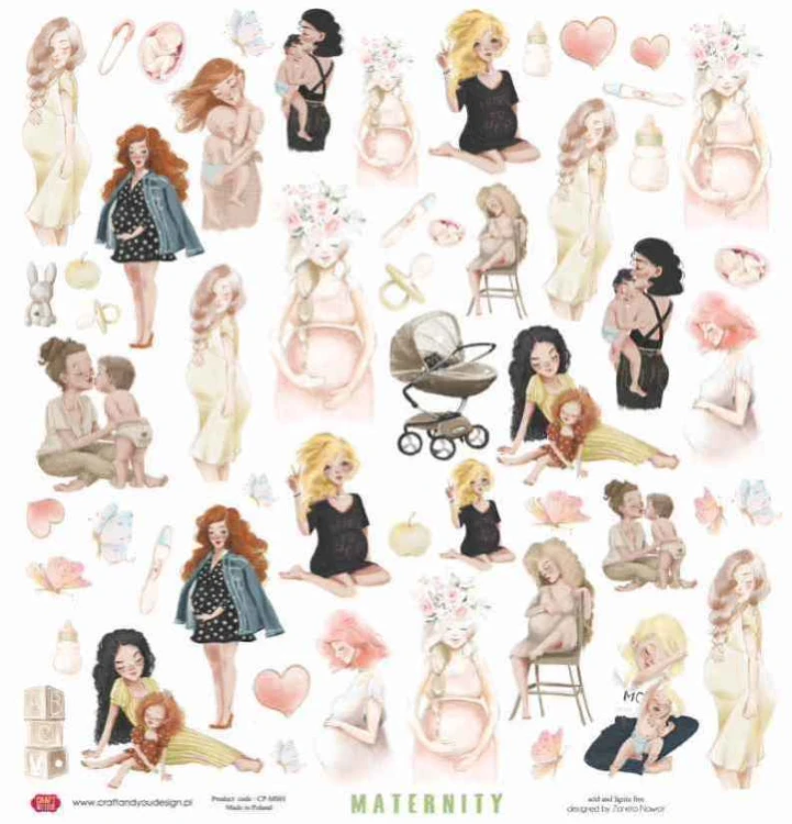 Arkusz papieru 30 x 30 Maternity - Craft&amp;you cp-ms01.jpg