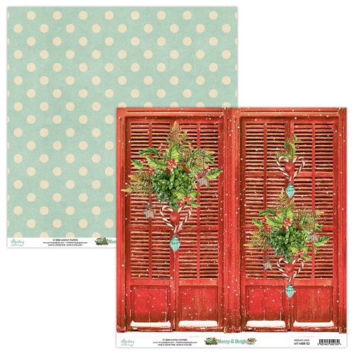 Arkusz papieru 30 x 30 Merry &amp; Bright 02 - Mintay Papers MT-MBR-02.jpg