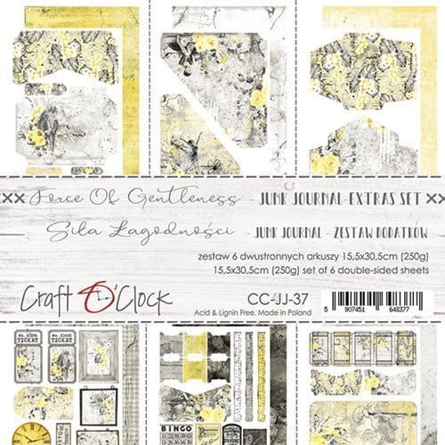 Zestaw dodatków Force Of Gentleness - Junk Journal Set - Craft o'clock CC-JJ-37.jpg