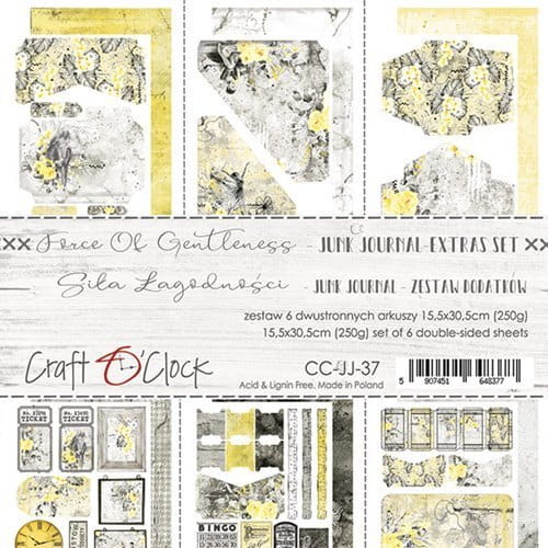 Zestaw dodatków Force Of Gentleness - Junk Journal Set - Craft o'clock CC-JJ-37.jpg