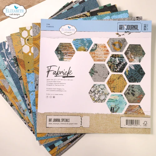 Zestaw papierów do scrapbookingu 30x30 Fabrick - ELIZABETH craft designs C008.webp