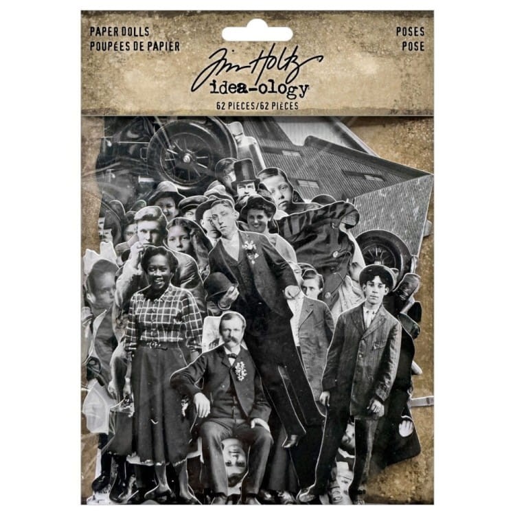 Portrety vintage Idea-ology Paper Doll Poses - Tim Holtz TH94376.webp