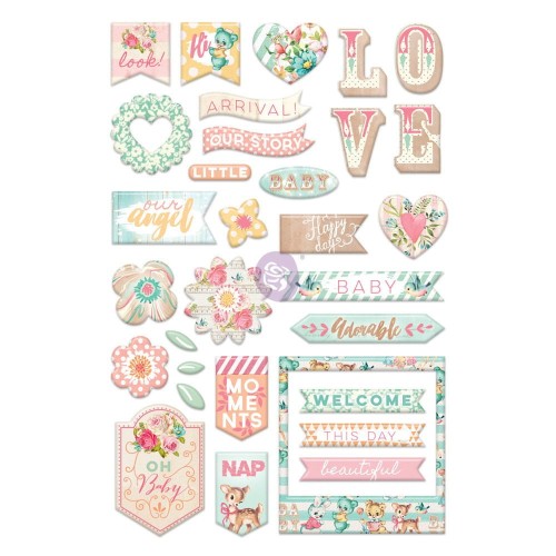 Naklejki Puffy stickers (33 szt) - Heaven Sent Collection2 - Prima Marketing 595418.jpg
