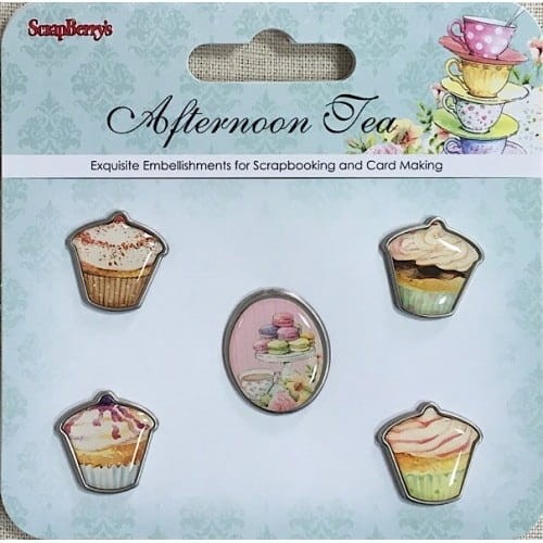 Ćwieki Afternoon Tea 5 szt. ScrapBerry`s scb341128.jpg
