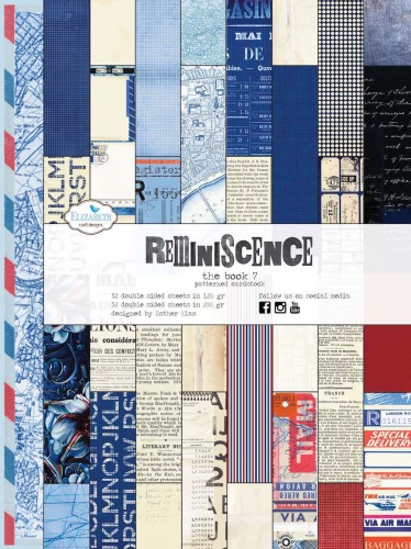 Zestaw papierów do scrapbookingu 19x25,5 "Reminiscence The Book 7" - ELIZABETH craft designs PB07-1.jpg