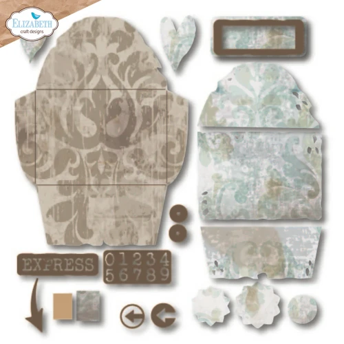 Zestaw wykrojników - Grunge envelope - ELIZABETH craft design 2344-02.webp