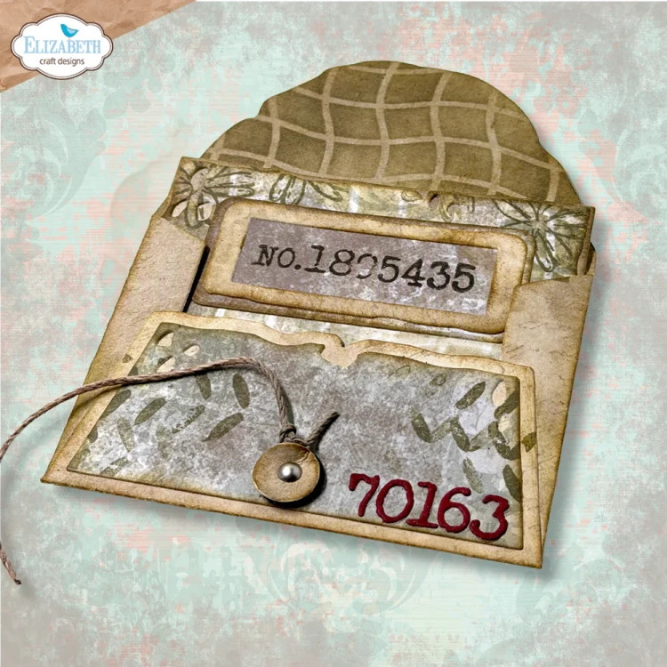 Zestaw wykrojników - Grunge envelope - ELIZABETH craft design 2344-04.webp