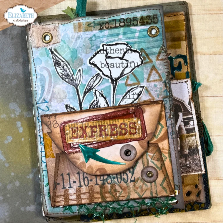 Zestaw wykrojników - Grunge envelope - ELIZABETH craft design 2344-06.webp
