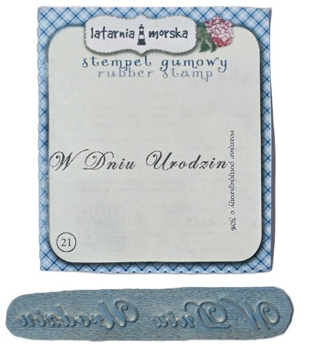 Stempel gumowy W dniu Urodzin - Latarnia Morska (LM-STA021)
