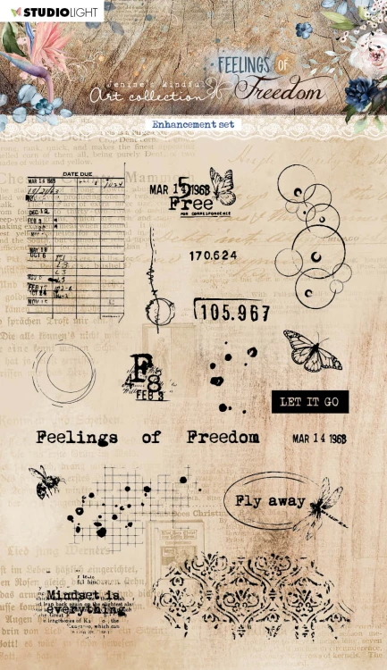 Zestaw stempli Stamp Enhancement Set Feelings Of Freedom - StudioLight JMA-FOF-STAMP423_A.jpg