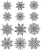 Zestaw stempli gumowych Mini Swirly Snowflakes Tim Holtz Stampers Anonymous CMS320-1.webp