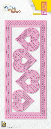 Zestaw wykrojników Nellie Snellen – Slim lines Hearts - Nellie's Choice MFD142.jpg