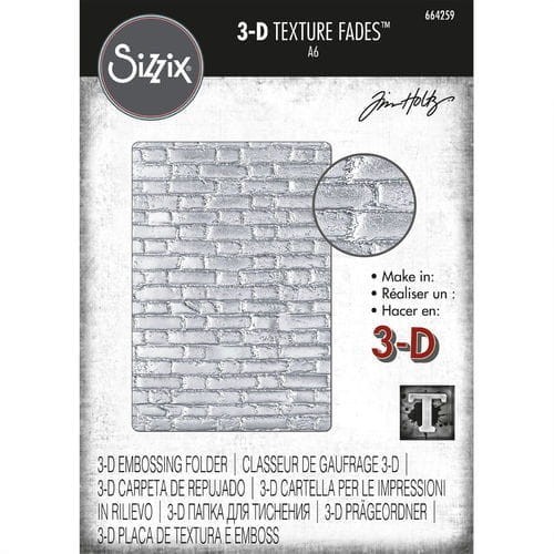 Folder do wytłaczania 3D Texture Fades - Brickwork – autorstwa Tima Holtza - Sizzix 664259.jpg